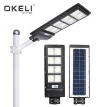 OKELI High Power Newest Design IP65 Outdoor Waterproof 90w 200w 300w All In One Led Solar Streetlight Price